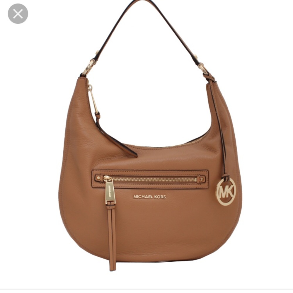 Michael kors rhea zip medium leather shoulder bag